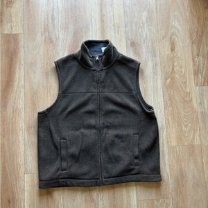 St. John's Bay Men's Brown Fleece Vest